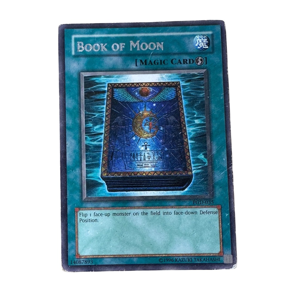 Book of Moon YuGiOh! Card PGD-035 Magic Card 1996 Vintage Collectible